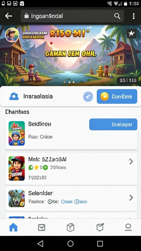 rejekigames - Tangkapan layar yang menunjukkan berbagai pilihan game yang tersedia.
